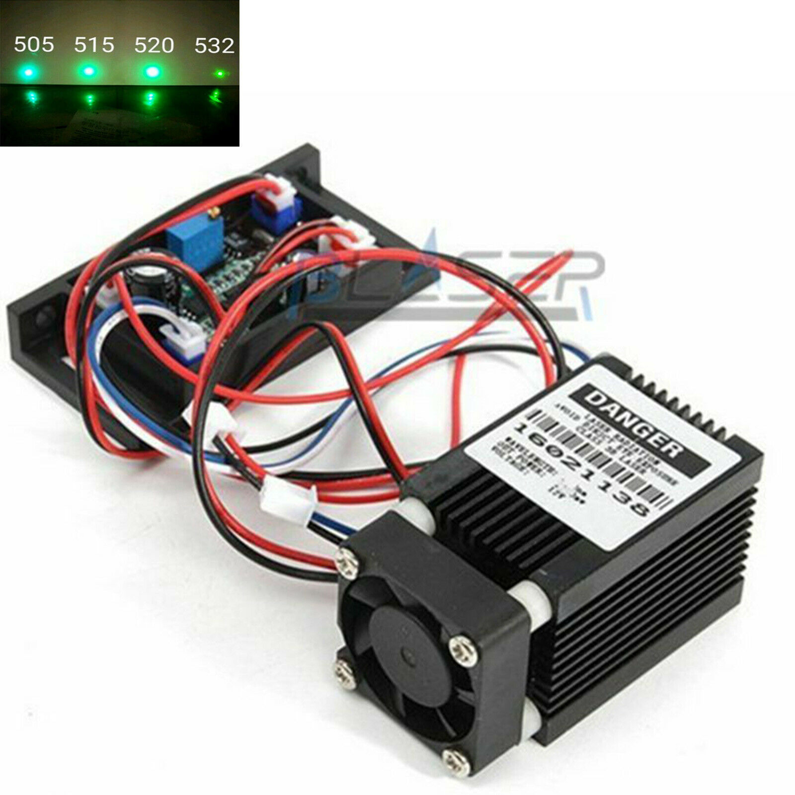 Diode Laser Module - 초점 녹색 레이저 다이오드 모듈, 선풍기