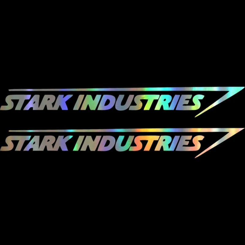 Industrial Laser Supply - 2Pcs 패션 레이저 자동차 스티커 스타크