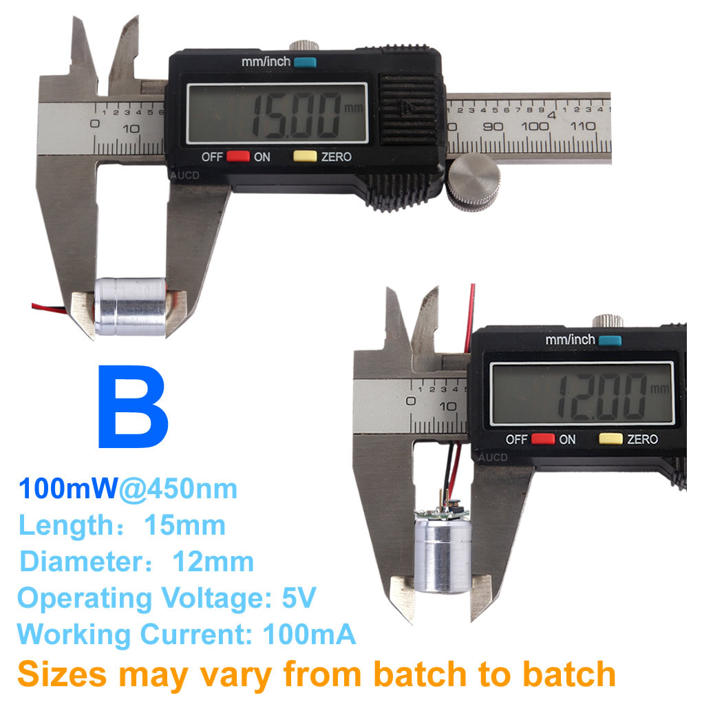 Φ12x15mm DC 5V 레드-100mW 그린-50m - Diode Laser Module 리뷰 및 가격
