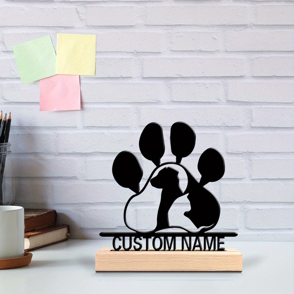 맞춤형 반려동물 발바닥 금속 아트 사인 (나무 받침대& - Desktop Laser Engraver 리뷰 및 가격
