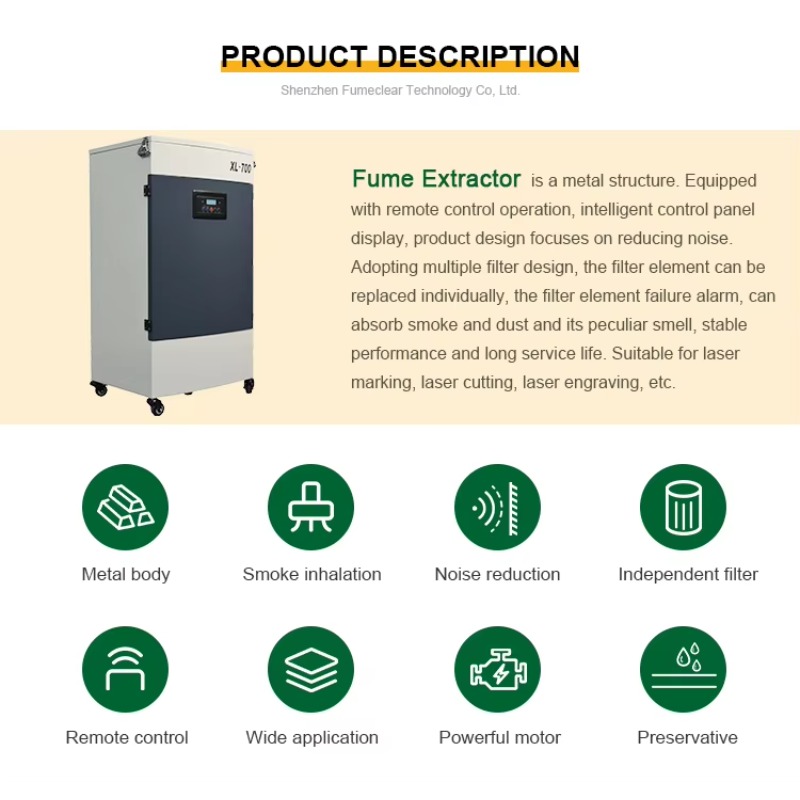 XL700 강력 레이저 및 먼지 제거기, Co2 VOC - Industrial Laser Supply 리뷰 및 가격