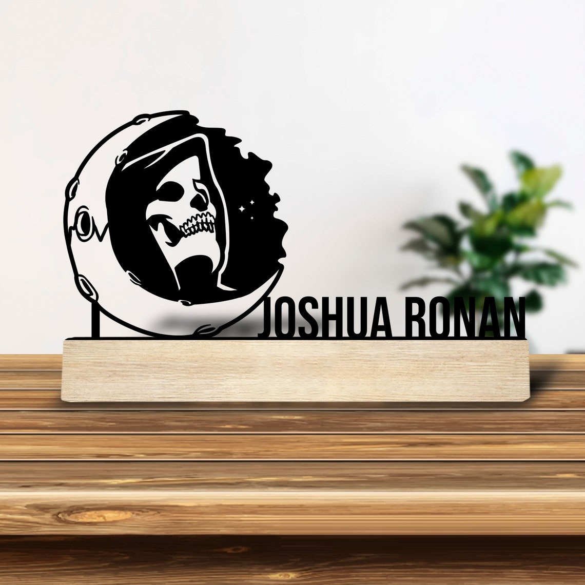 1개 개인 맞춤형 철제 데스크탑 장식품, 나무 받침대가 - Desktop Laser Engraver 리뷰 및 가격