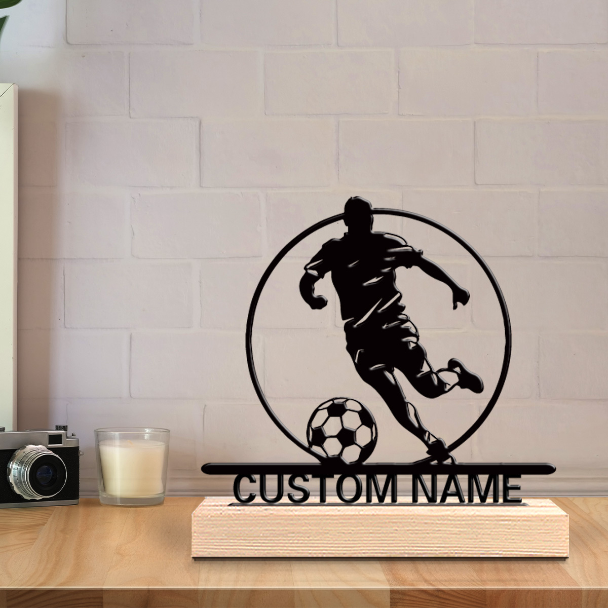 맞춤형 축구 선수 금속 조각상 (이름 포함), 나무 받 - Desktop Laser Engraver 리뷰 및 가격
