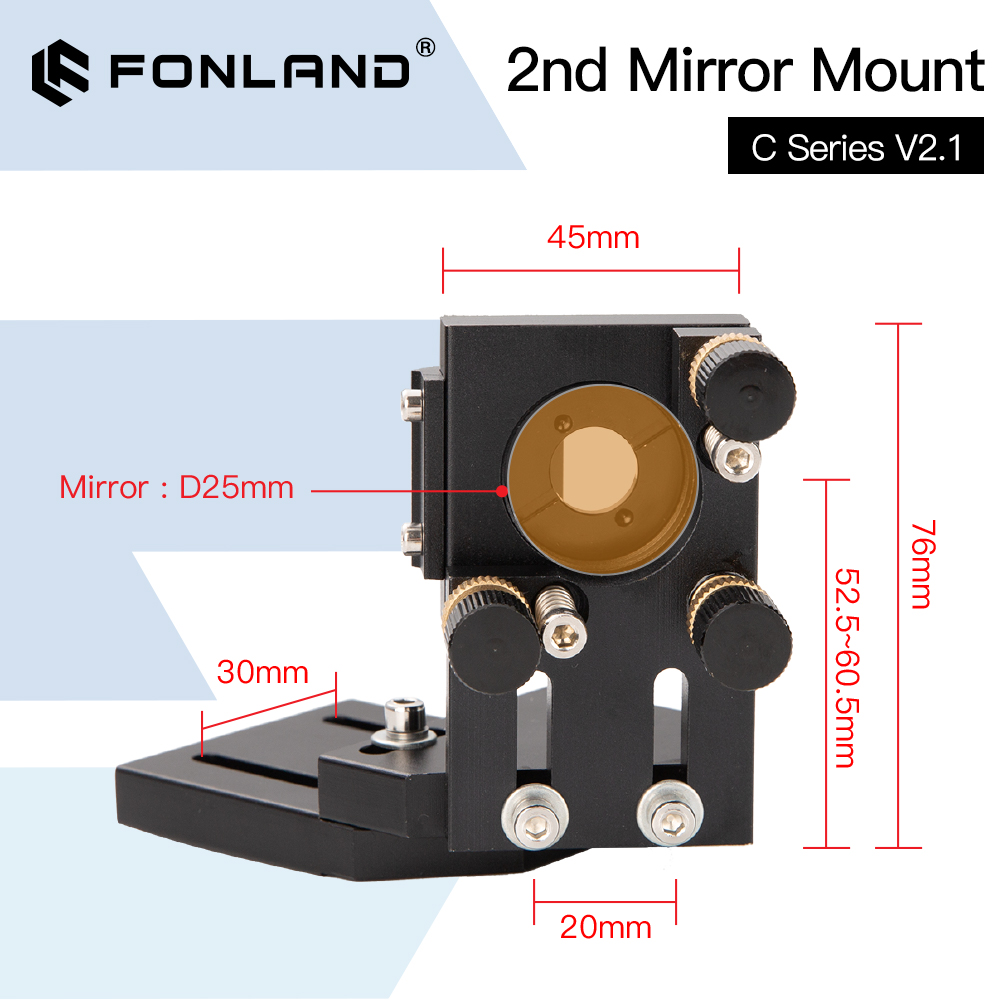 FONLAND-CO2 블랙 세컨드 레이저 마운트 미러  - Co2 Laser Mirror 리뷰 및 가격