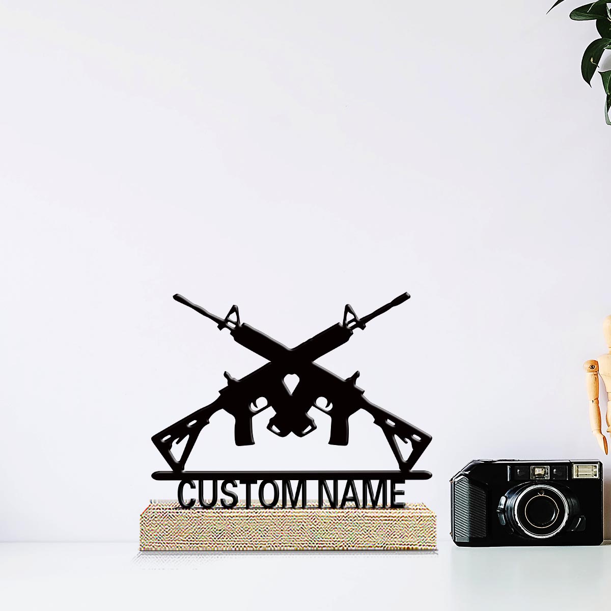 1개 맞춤형 금속 데스크탑 장식품, 나무 받침대가 있는 - Desktop Laser Engraver 리뷰 및 가격