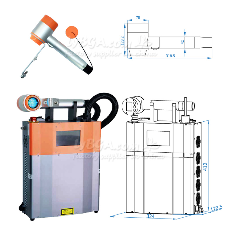LY-LCG100A 100W 펄스 레이저 클리닝 머신  - Industrial Laser Removal 리뷰 및 가격