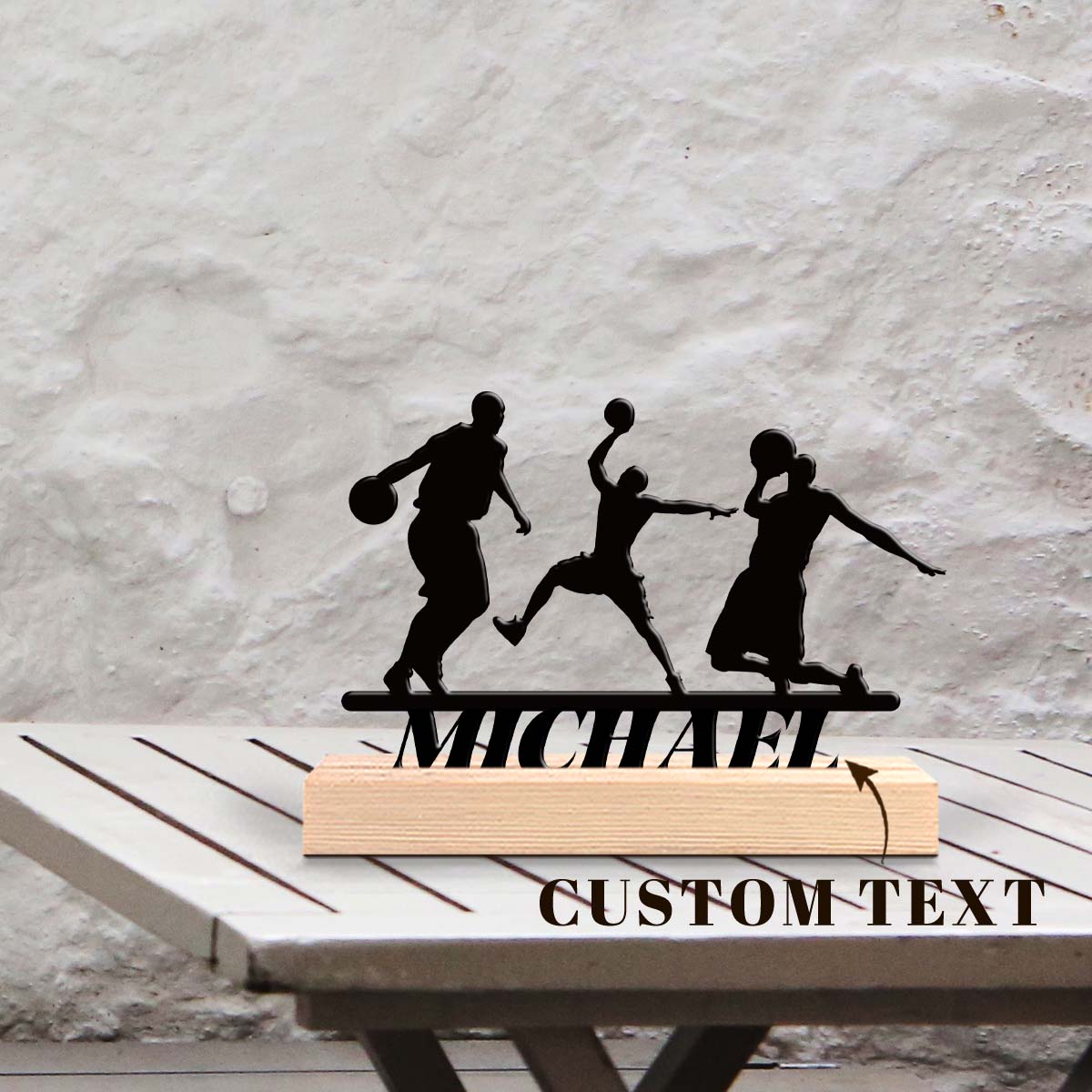 1개 맞춤형 레트로 철제 조각상 장식, 나무 받침대가  - Desktop Laser Engraver 리뷰 및 가격