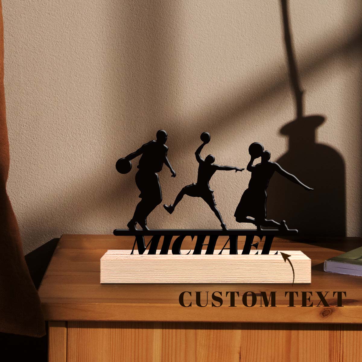 1개 맞춤형 레트로 철제 조각상 장식, 나무 받침대가  - Desktop Laser Engraver 리뷰 및 가격