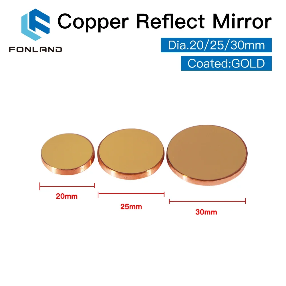 3pcs Fonland 구리 반사 거울 직경 18 19 - Co2 Laser Mirror 리뷰 및 가격
