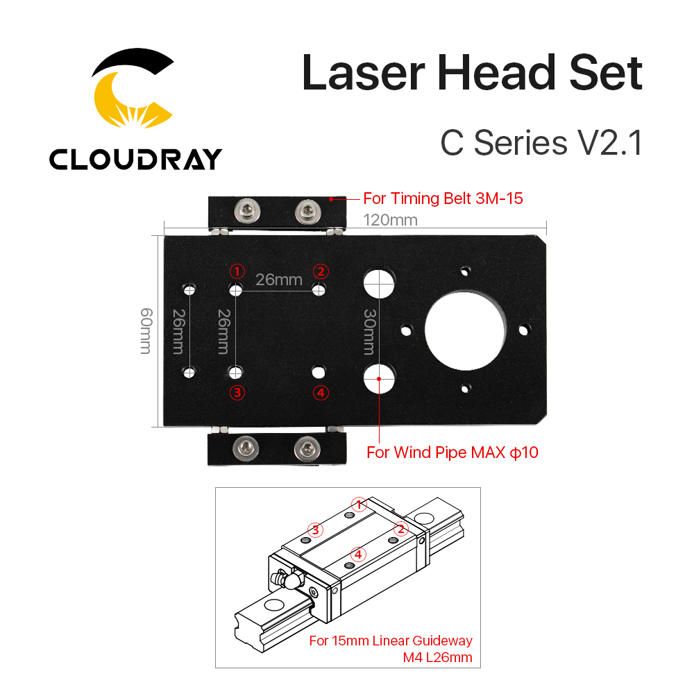 Cloudray CO2 레이저 헤드 세트 Dia.18m - Co2 Laser Mirror 리뷰 및 가격